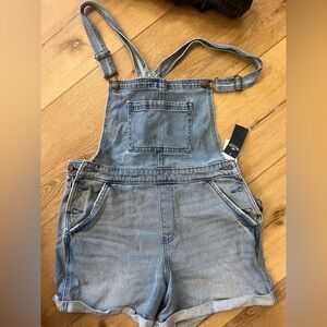 Hollister Women's Light Blue Denim Overalls